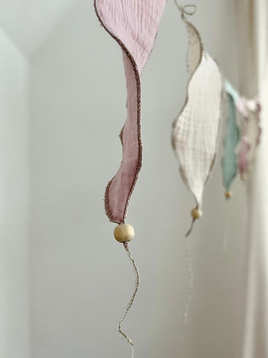 Wimpelkette aus Musselin