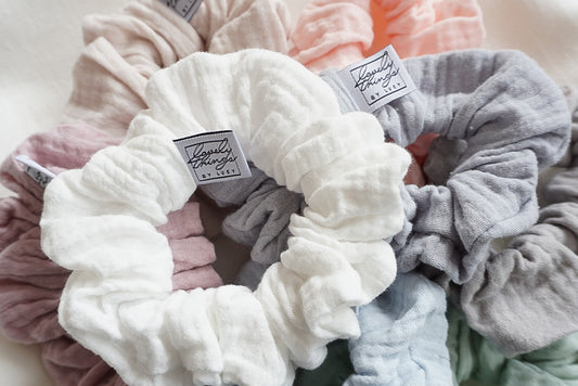 Musselin Scrunchies