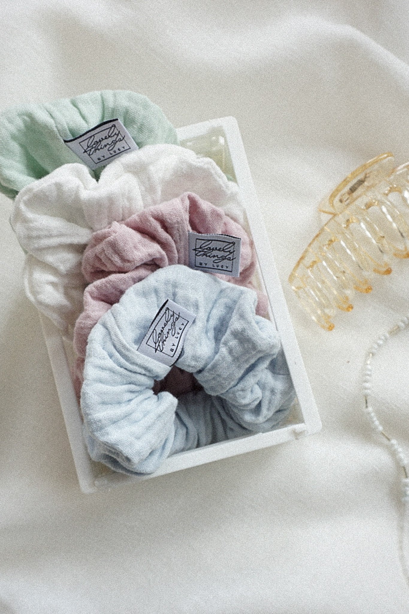 Musselin Scrunchies